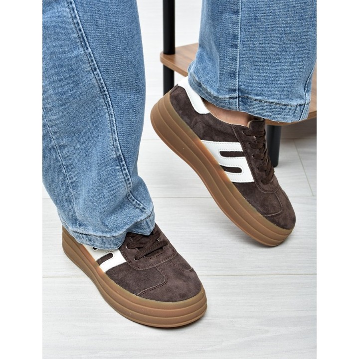 Sneakersy damskie Vinceza 79589 Brąz