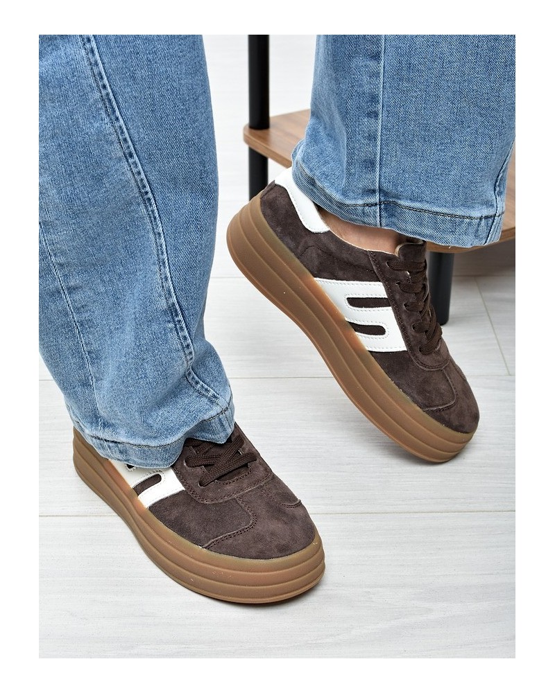 Sneakersy damskie Vinceza 79589 Brąz
