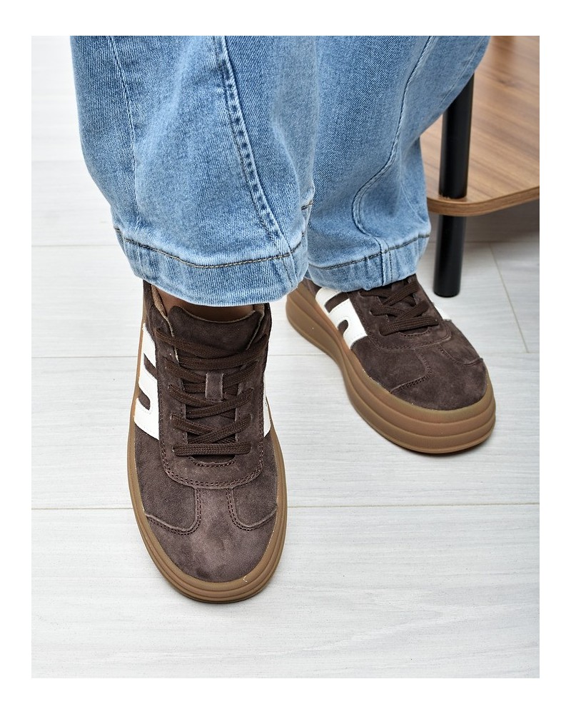 Sneakersy damskie Vinceza 79589 Brąz