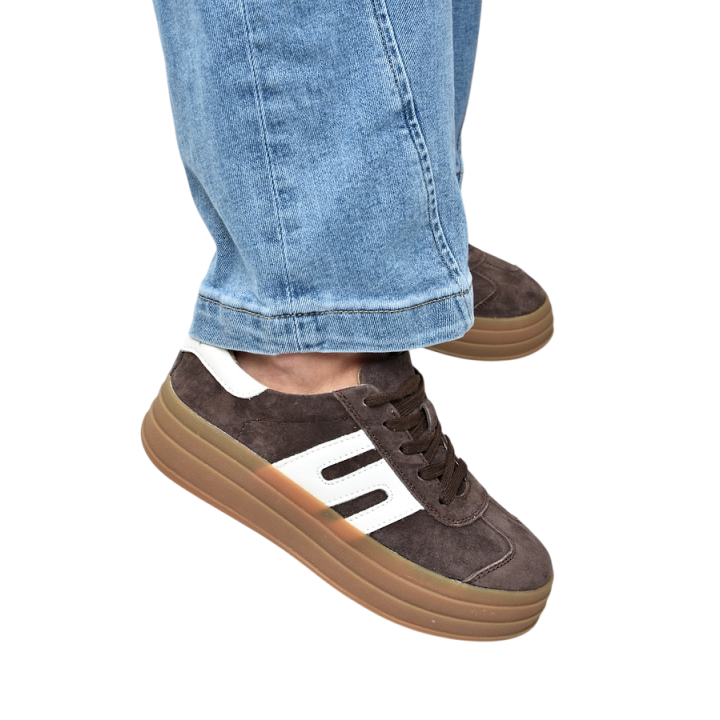 Sneakersy damskie Vinceza 79589 Brąz