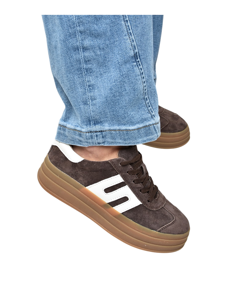 Sneakersy damskie Vinceza 79589 Brąz