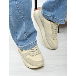Sneakersy damskie Kobbo 100103 Beż