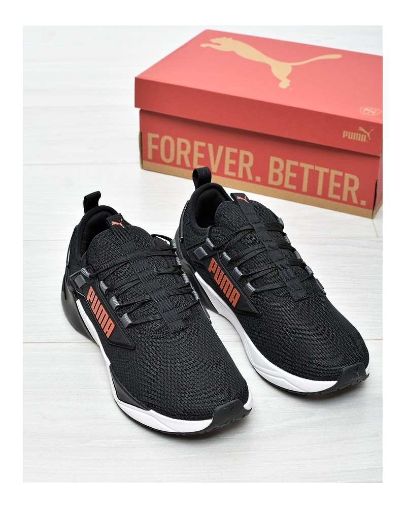 Obuwie młodzieżowe Puma 379478-51 Czarno-Pomarańczowe