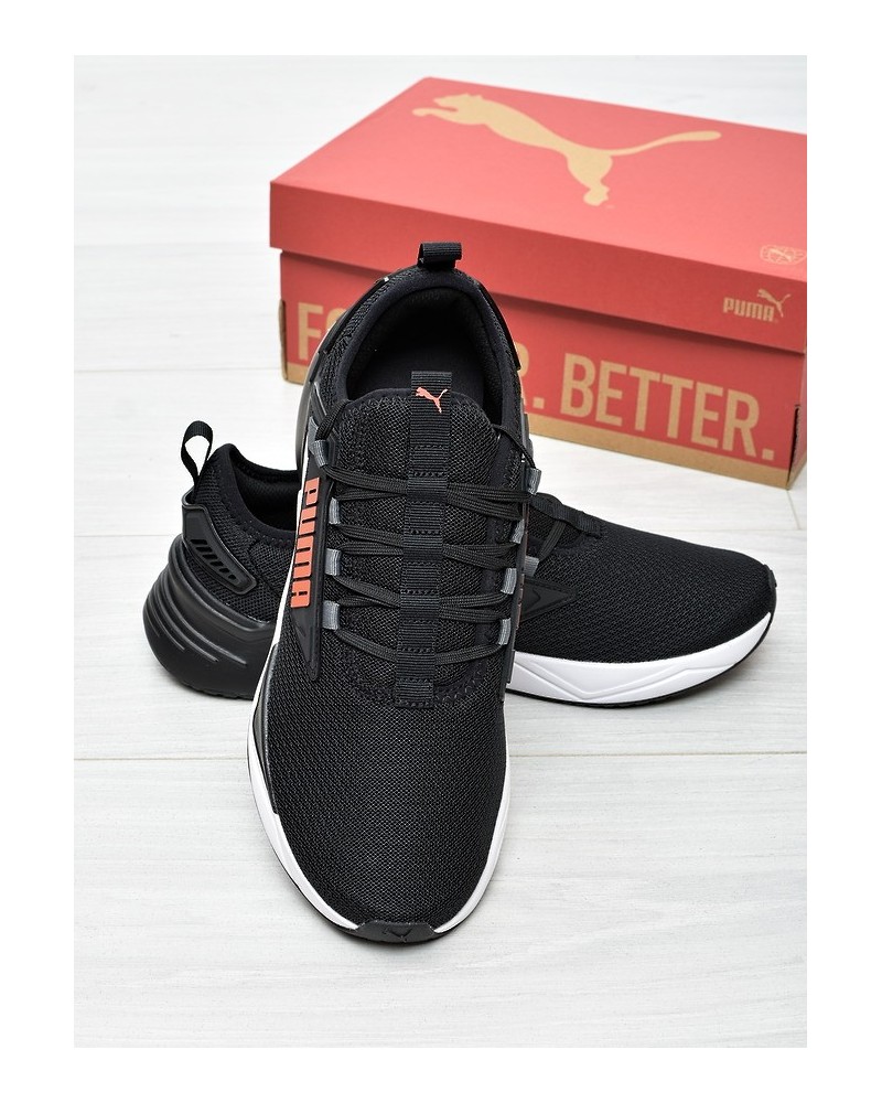 Obuwie młodzieżowe Puma 379478-51 Czarno-Pomarańczowe