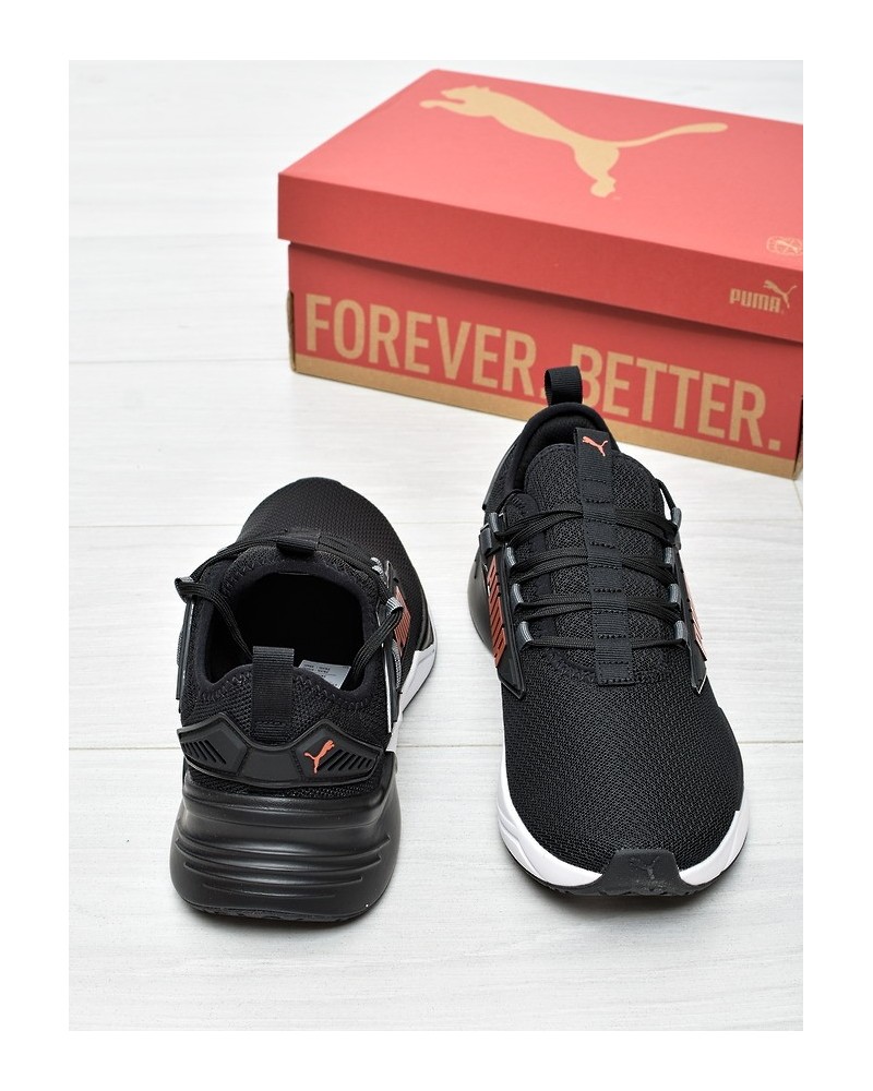 Obuwie młodzieżowe Puma 379478-51 Czarno-Pomarańczowe