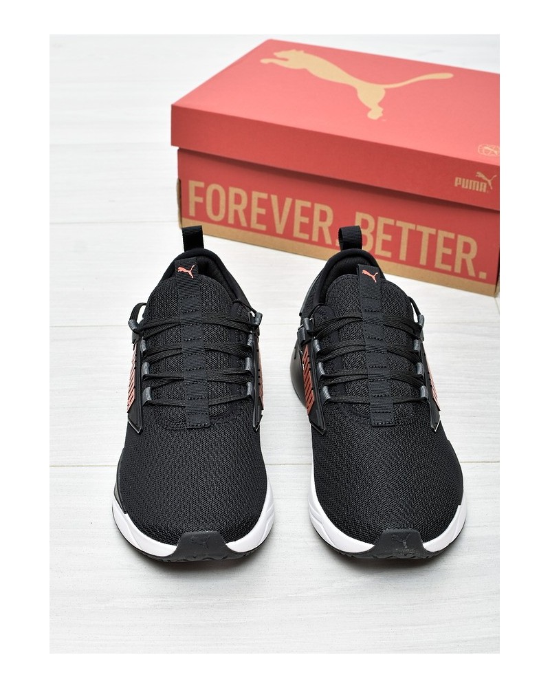 Obuwie młodzieżowe Puma 379478-51 Czarno-Pomarańczowe