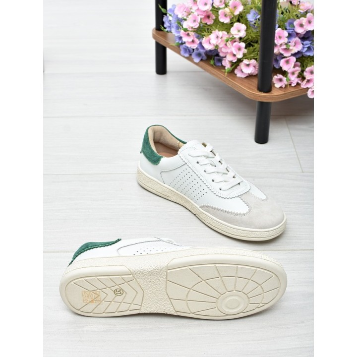 Sneakersy damskie Vinceza 79593 Biało-Zielone