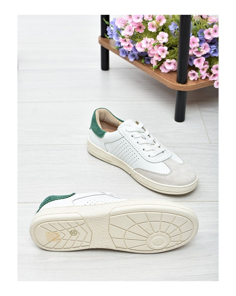 Sneakersy damskie Vinceza 79593 Biało-Zielone
