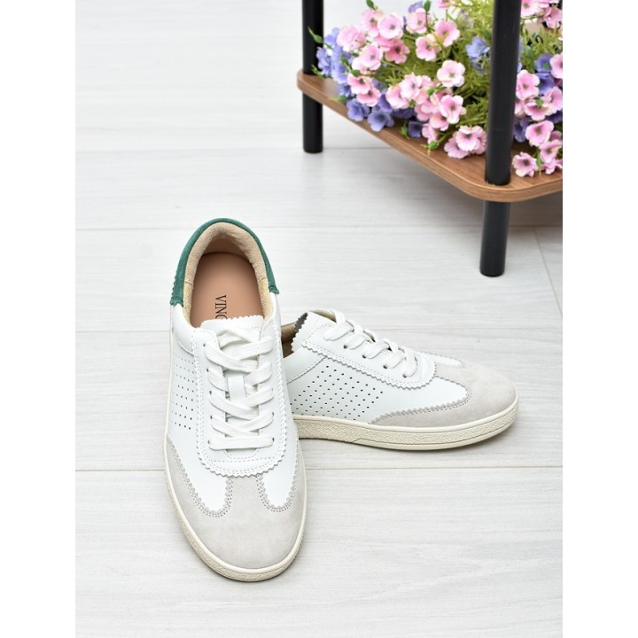 Sneakersy damskie Vinceza 79593 Biało-Zielone