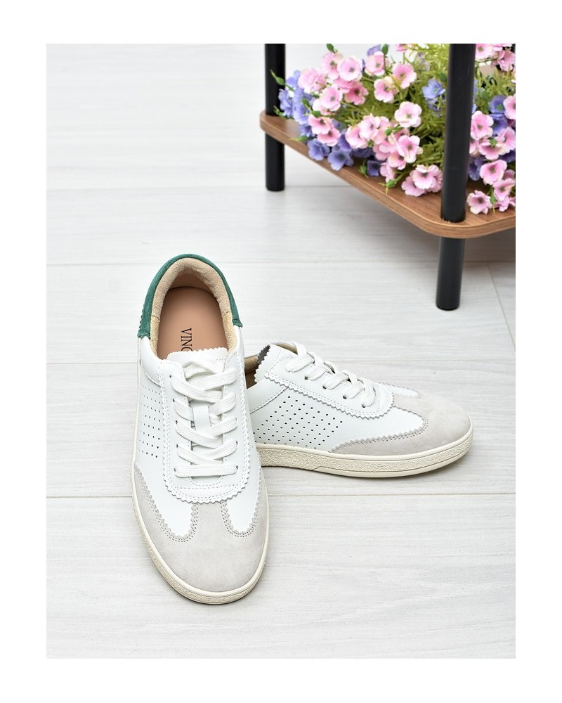 Sneakersy damskie Vinceza 79593 Biało-Zielone