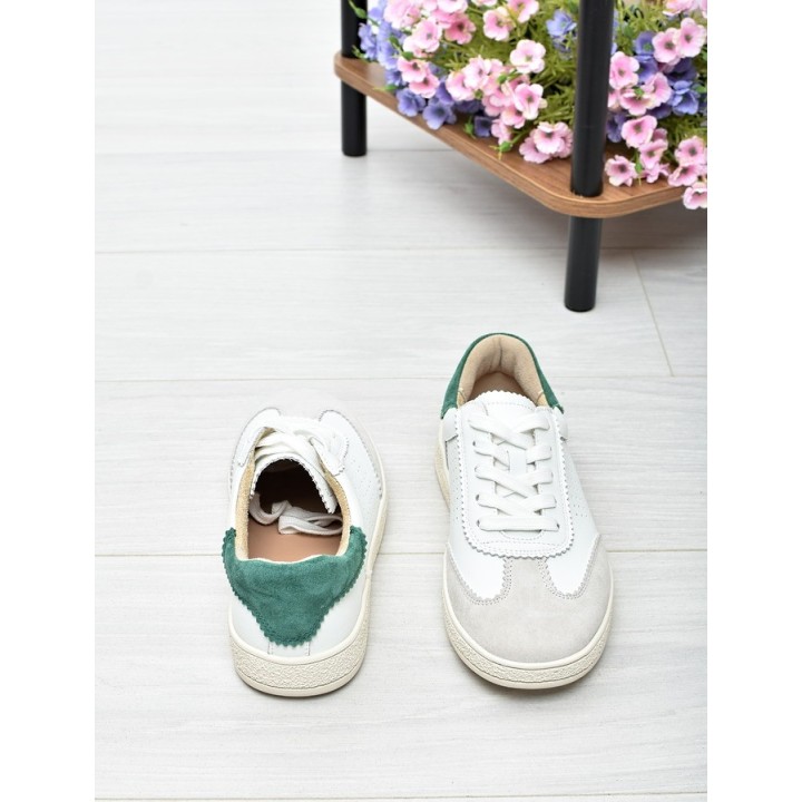 Sneakersy damskie Vinceza 79593 Biało-Zielone