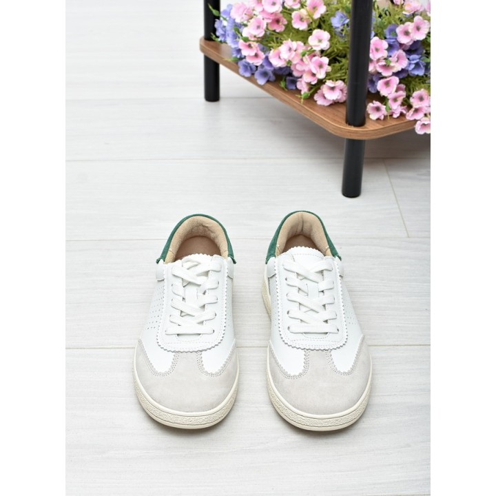 Sneakersy damskie Vinceza 79593 Biało-Zielone