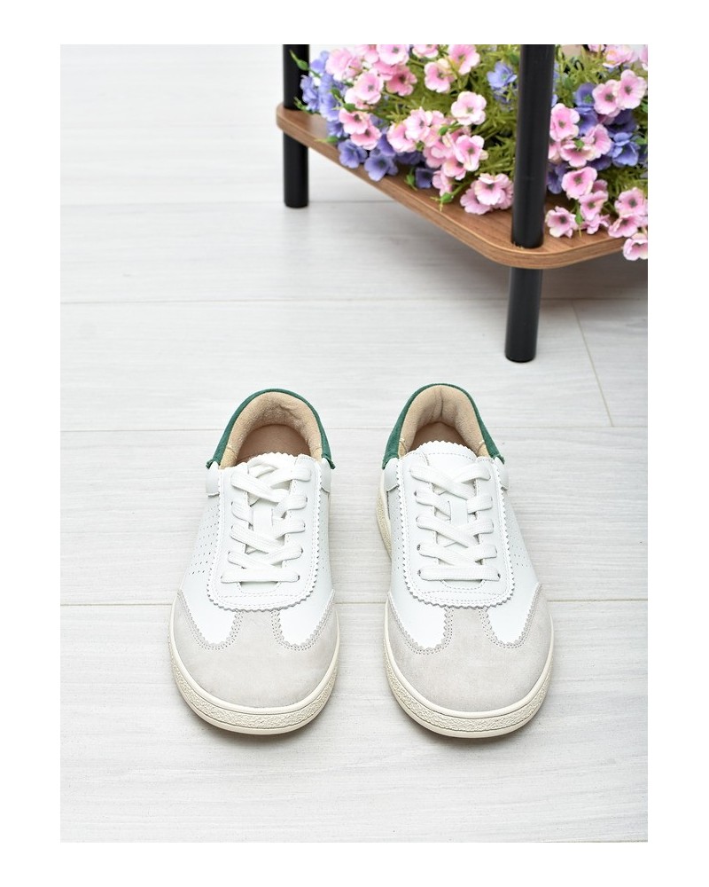 Sneakersy damskie Vinceza 79593 Biało-Zielone