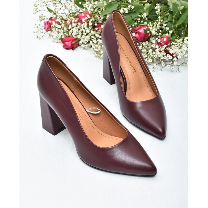 Obuwie damskie Sergio Leone PB216 Bordo