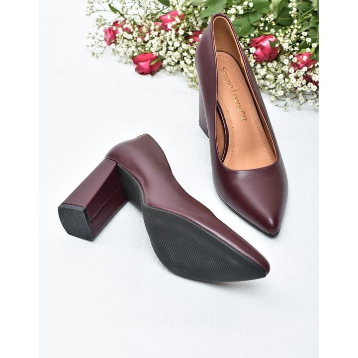 Obuwie damskie Sergio Leone PB216 Bordo