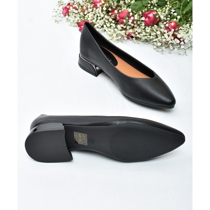 Baleriny na obcasie Vinceza 62280 Czarne