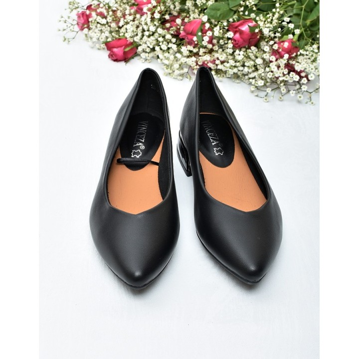 Baleriny na obcasie Vinceza 62280 Czarne