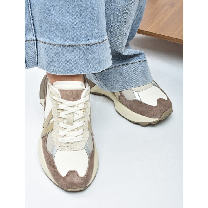 Sneakersy damskie Kobbo 66954 Beż