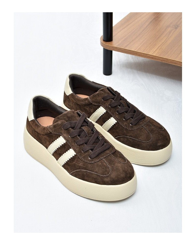 Sneakersy damskie Vinceza 79648 Brąz