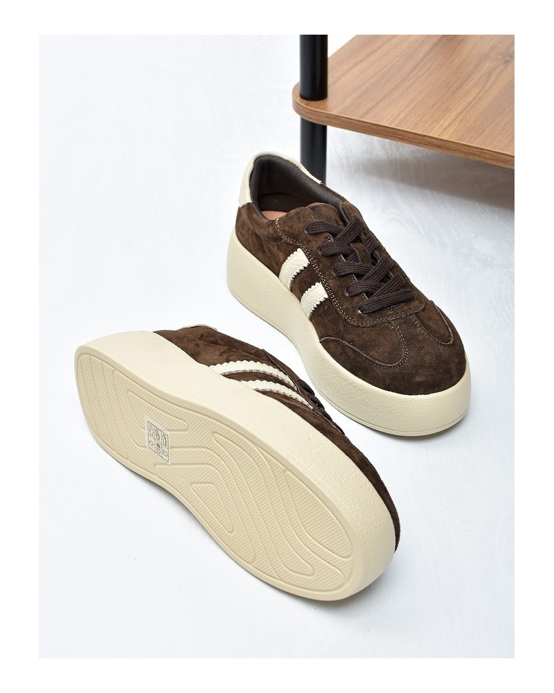 Sneakersy damskie Vinceza 79648 Brąz