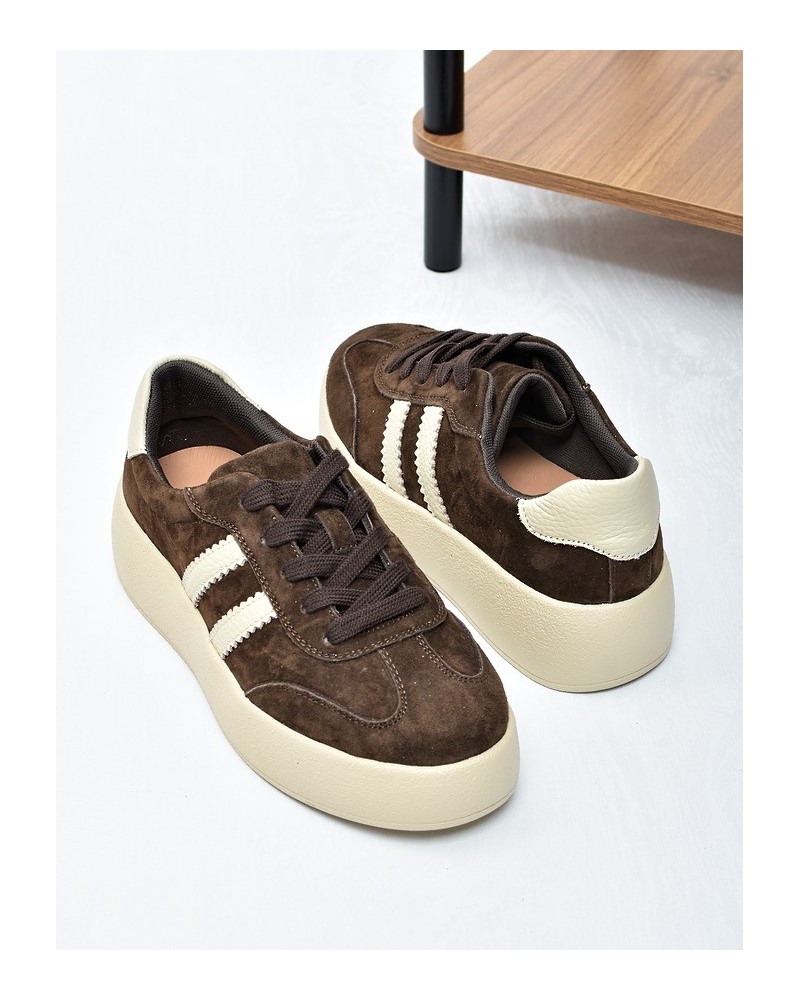 Sneakersy damskie Vinceza 79648 Brąz