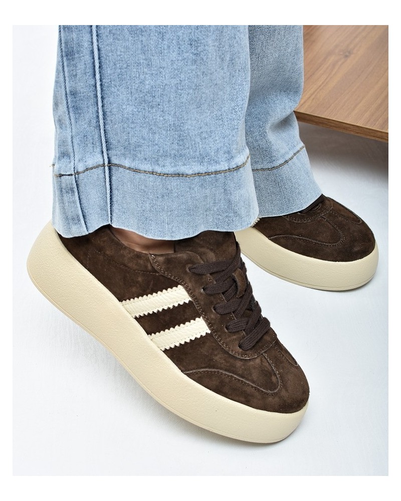 Sneakersy damskie Vinceza 79648 Brąz
