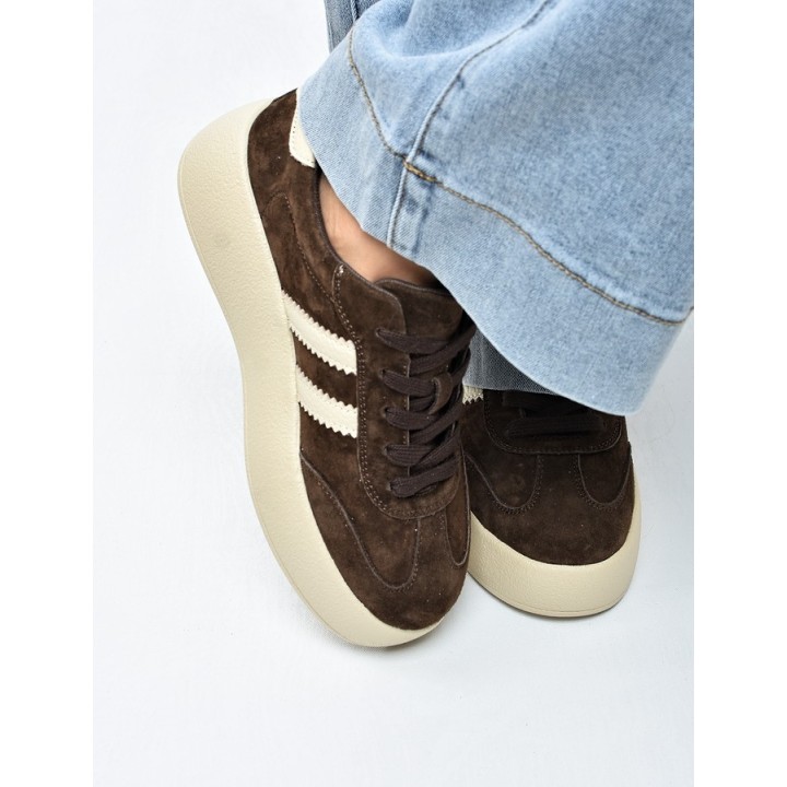 Sneakersy damskie Vinceza 79648 Brąz