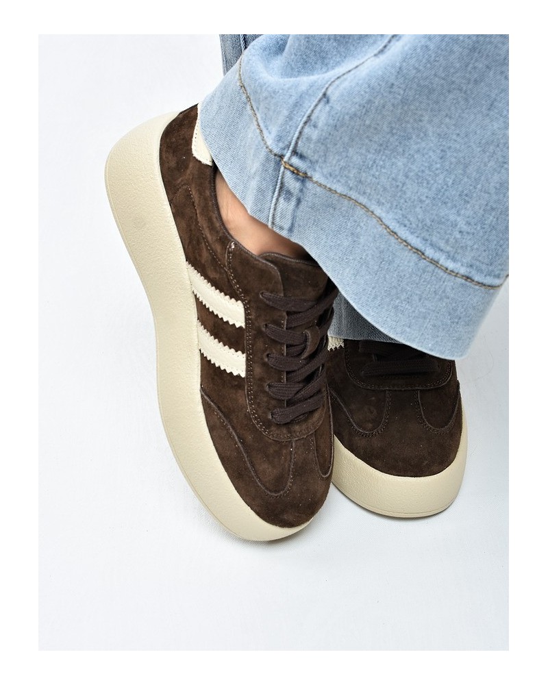 Sneakersy damskie Vinceza 79648 Brąz