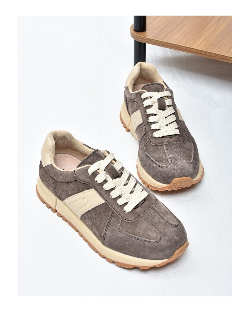 Sneakersy damskie Vinceza 93219 Brąz