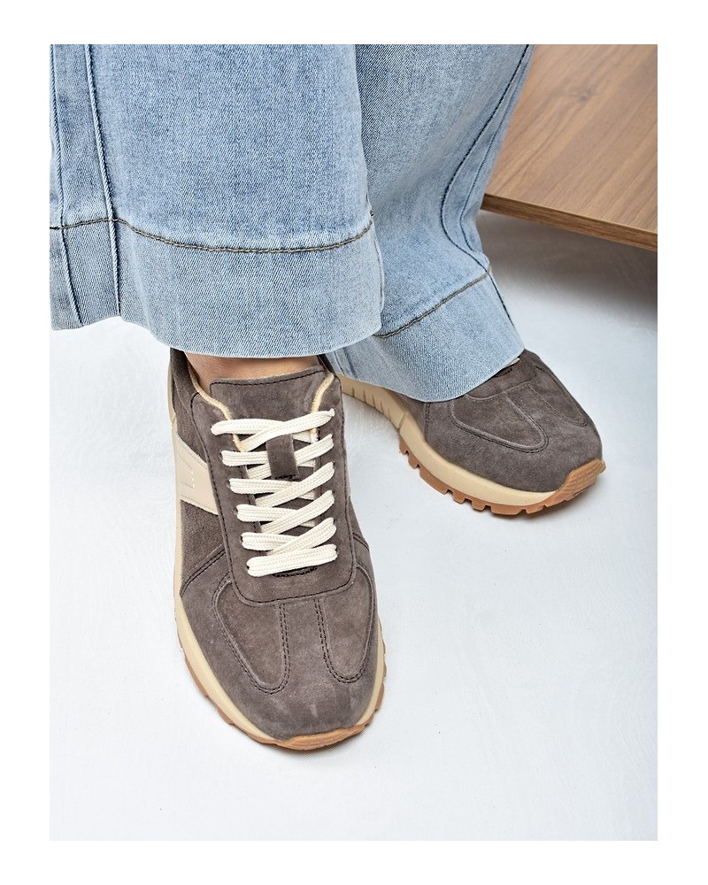 Sneakersy damskie Vinceza 93219 Brąz