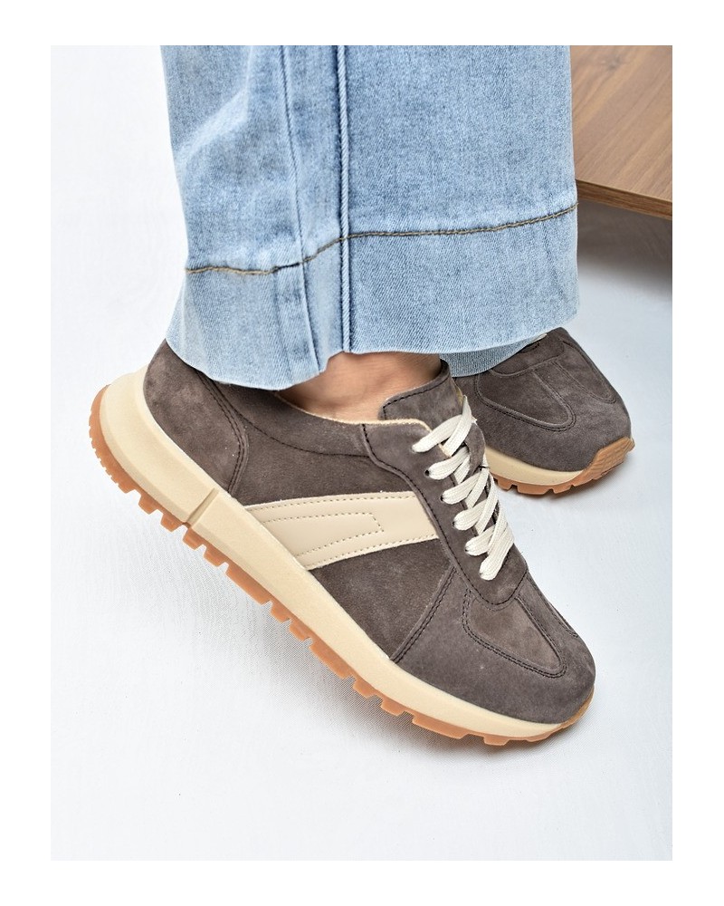 Sneakersy damskie Vinceza 93219 Brąz