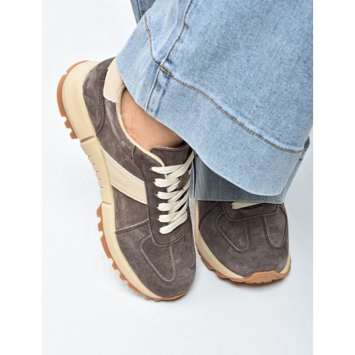 Sneakersy damskie Vinceza 93219 Brąz