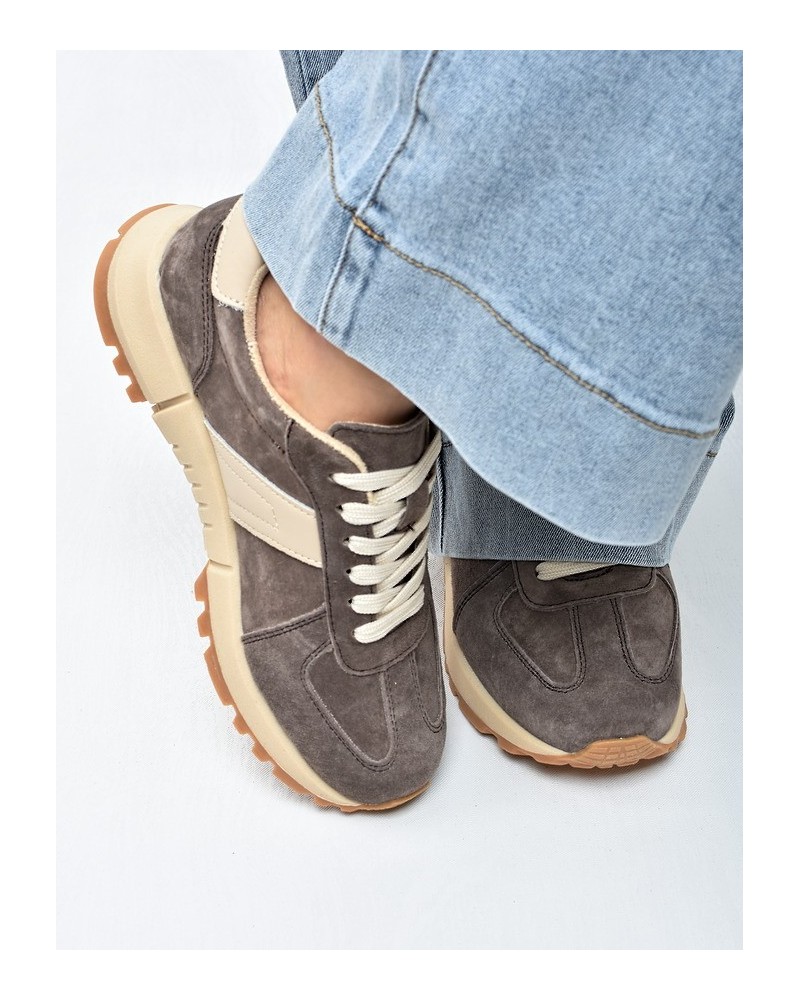 Sneakersy damskie Vinceza 93219 Brąz