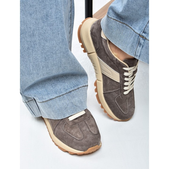 Sneakersy damskie Vinceza 93219 Brąz