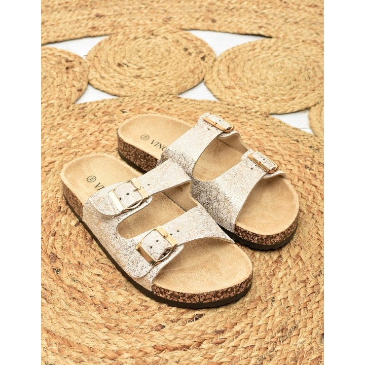 Klapki damskie Vinceza 101218 Beż