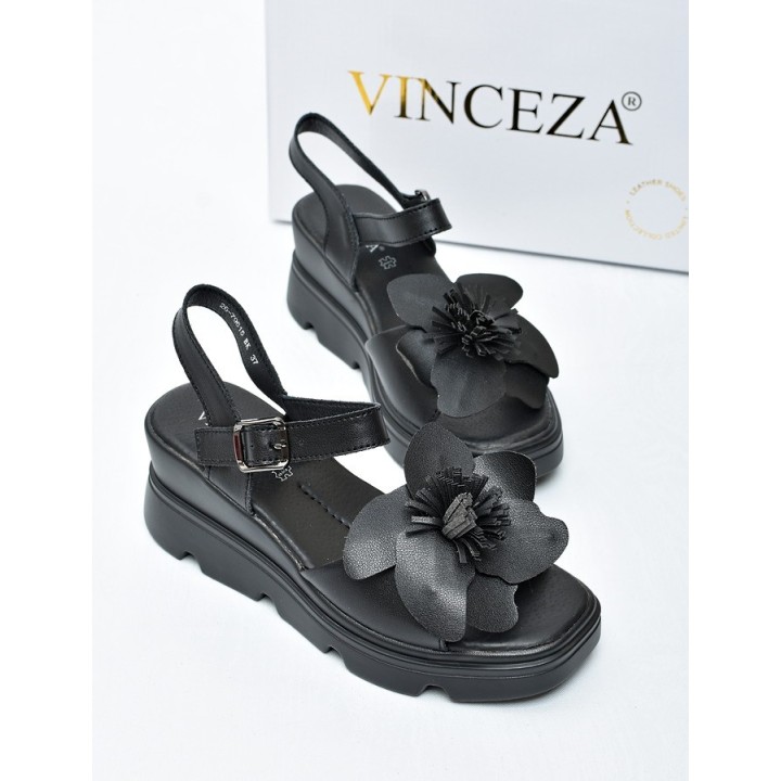 Sandały damskie Vinceza 79615 Czarne