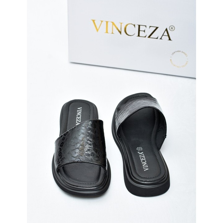 Klapki damskie Vinceza 66914 Czarne