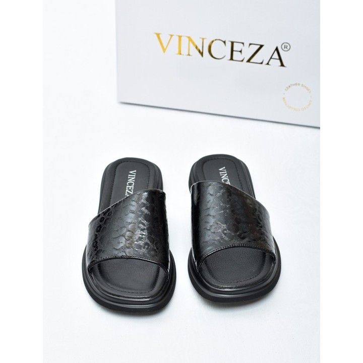 Klapki damskie Vinceza 66914 Czarne