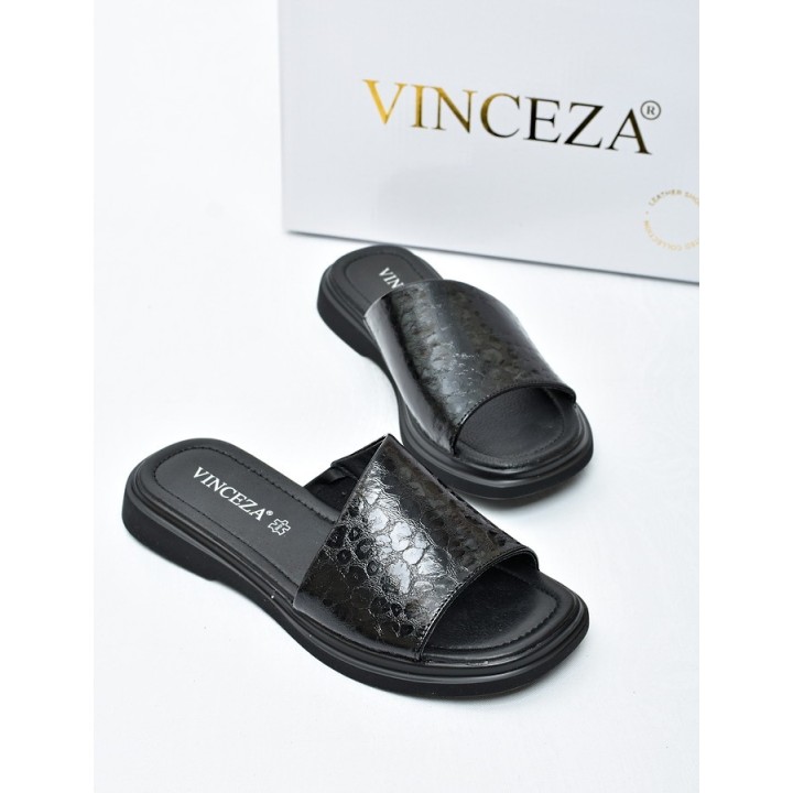 Klapki damskie Vinceza 66914 Czarne