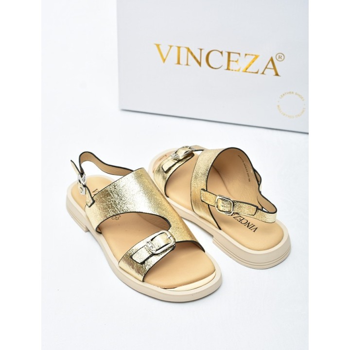 Sandały damskie Vinceza 86434 Złote