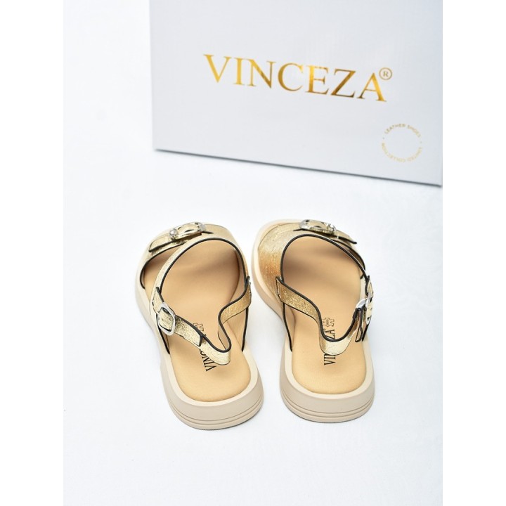 Sandały damskie Vinceza 86434 Złote