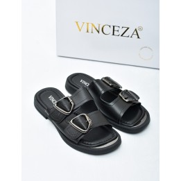 Klapki damskie Vinceza 62304 Czarne