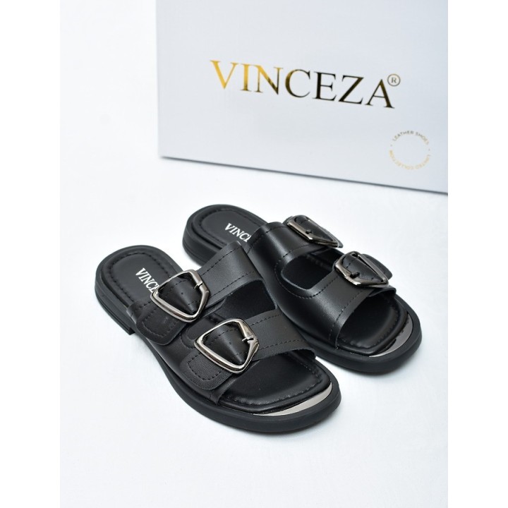 Klapki damskie Vinceza 62304 Czarne