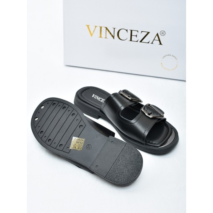 Klapki damskie Vinceza 62304 Czarne