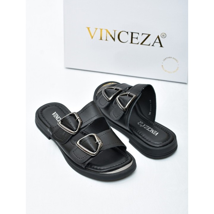 Klapki damskie Vinceza 62304 Czarne