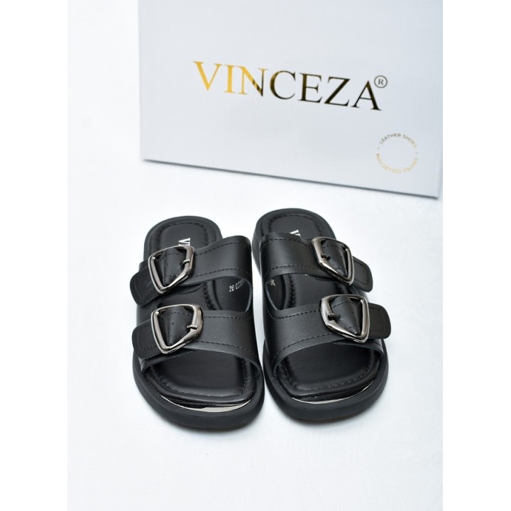 Klapki damskie Vinceza 62304 Czarne