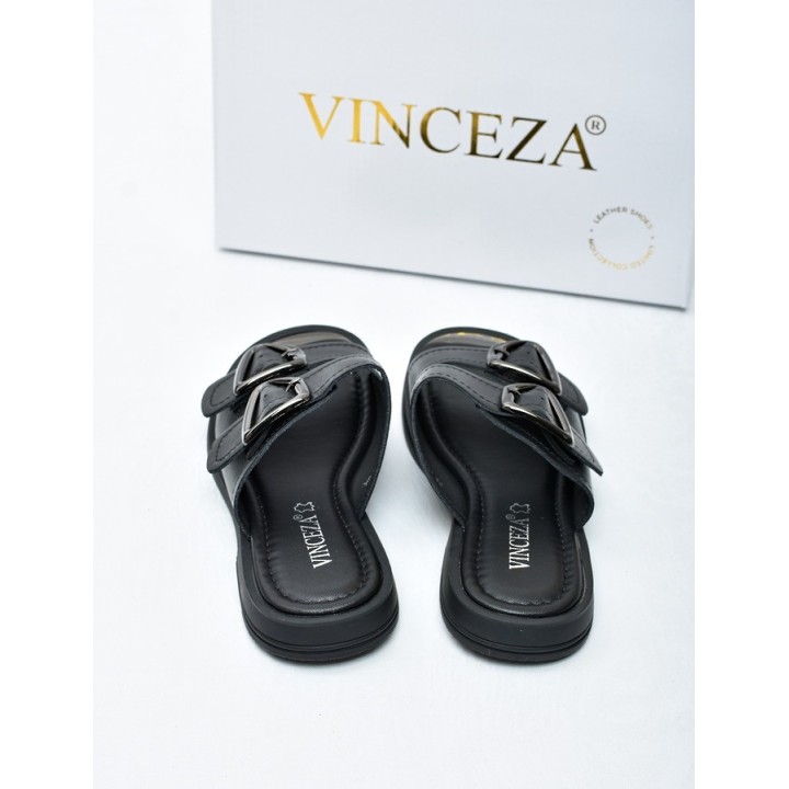 Klapki damskie Vinceza 62304 Czarne