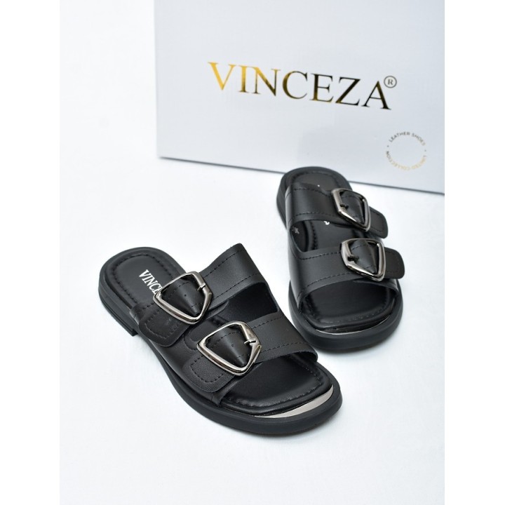 Klapki damskie Vinceza 62304 Czarne