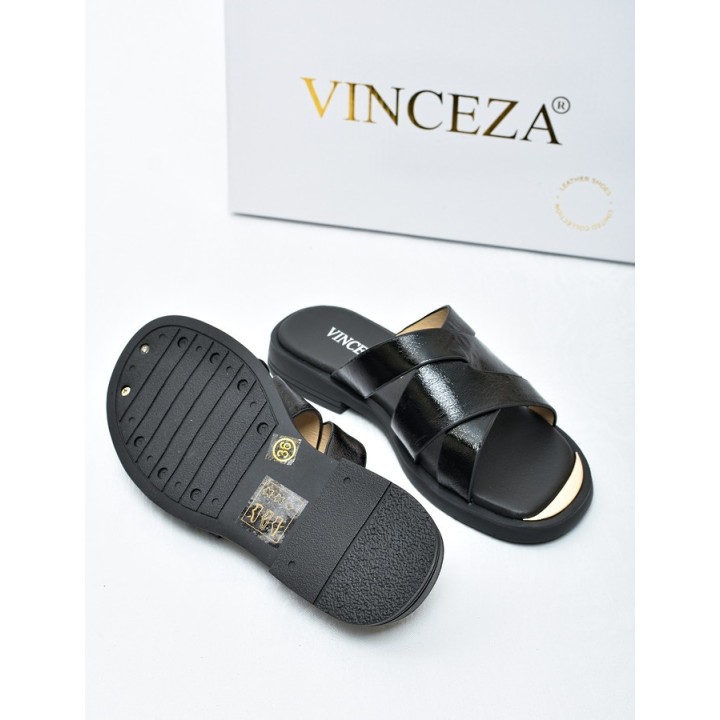 Klapki damskie Vinceza 86433 Czarne