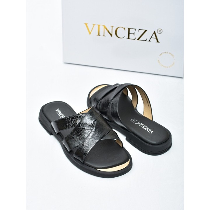 Klapki damskie Vinceza 86433 Czarne
